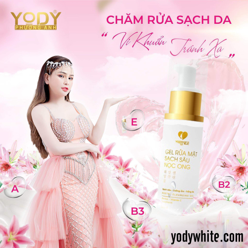 GEL RỬA MẶT SẠCH SÂU NỌC ONG YODY WHITE PHƯƠNG ANH